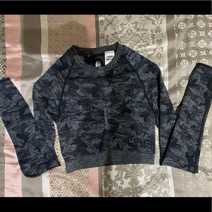 Gymshark Adapt Camo Seamless Long Sleeve Crop Top